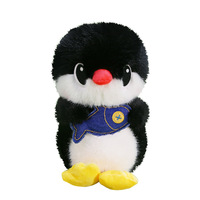 Peluche pingouin mignonne en polyester ultra doux, idéale comme compagnon de sommeil pour les filles, vente en gros disponible