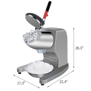 出厂价不锈钢电动碎冰机 2 刀片家用雪锥机 含盖碗 - Product Image 3