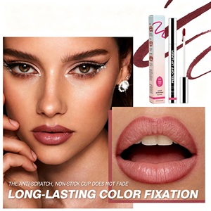 Delineador de Labios Desprendible, Resistente al Agua, Lápiz Delineador de Labios Líquido de Larga Duración, 8 Colores, Acabado Mate y Brillante - Product Image 2