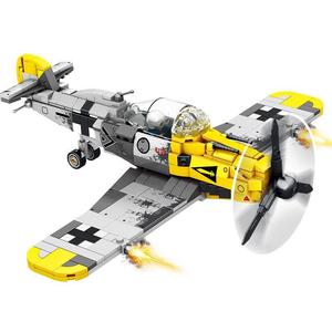 Toptan özel hava kuvvetleri ordu askeri koleksiyonu avcı modeli tuğla plastik yüksek kalite alman Bf109 avcı yapı taşı - Product Image 1