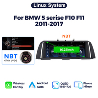 Autoradio Linux MEKEDE EU STOCK pour BMW Série 5 F10 F11 2011-2017, Carplay sans fil, Android Auto, caméra de recul