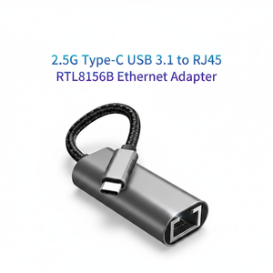 อะแดปเตอร์ USB3.1 Type-C เป็น 2.5G Ethernet RTL8156B แบบไม่ต้องติดตั้งไดรเวอร์ การ์ดเชื่อมต่อเครือข่ายแล็ปท็อปแบบใช้สายภายนอก - Product Image 1