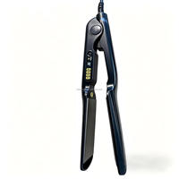 Professional 2-in-1 Ceramic Hair Straightener and Rollers Negative Ion Fast Heating Flat Iron for Household or Hotel Use