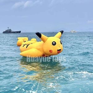 Mùa hè vui nước giải trí Pikachu xoay nước đồ chơi Disco thuyền <span class=keywords><strong>Inflatable</strong></span> towable Ống <span class=keywords><strong>Inflatable</strong></span> nổi thuyền - Product Image 6