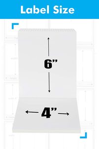 ストックA6100x150mmサーマルプリンター500pcsウェイビル防水サーマルシッピングラベルステッカー感熱紙 - Product Image 5