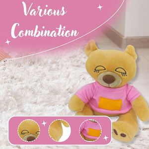 Coussin en peluche doux personnalisé U723 Ours en peluche mignon animaux en peluche ronflement jouet poupée pour enfants cadeaux décoration de la maison - Product Image 3