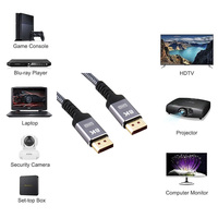 1.5M 8K 60Hz câble DisplayPort UHD câble DP à fibre optique haute vitesse pour moniteur de jeu graphique PC ordinateur portable