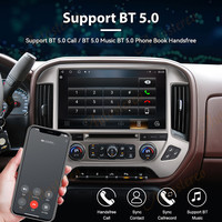 Unidad Principal de Auto con Pantalla Táctil de 13'' para Chevrolet Silverado GMC Sierra 2014-2018, Reproductor Multimedia para Auto con GPS, Navegación, Auto Carplay