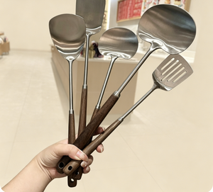 Mini Spatule de Cuisine en Acier Inoxydable 304, Spatule à Noyer pour Viande, Outil Métallique pour Frites, Pommes et Champignons, Ustensile de Cuisine Domestique - Product Image 4