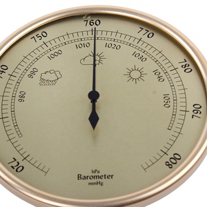 5inch Analog Aneroid AL Antique <strong>Barometer</strong> <strong>Clock</strong> With Weather Sensor - Product Image 4