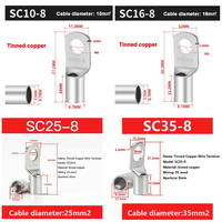Connecteur d'alimentation à 2 broches haute intensité 50/120A 175A avec câble en silicone super souple 8/6/4/2/0 AWG, prise de charge pour batterie de chariot élévateur (1 pièce)