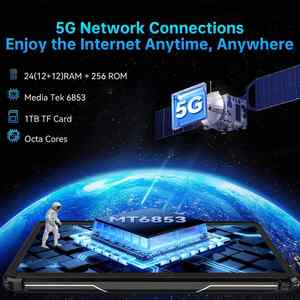 แท็บเล็ต OUKITEL RT7 TITAN 5G รุ่นทนทาน ขนาด 10.1 นิ้ว หน้าจอ FHD+ ความจุ 12GB+256GB แบตเตอรี่ 32000mAh มาตรฐาน IP68 IP69K ระบบปฏิบัติการ Android 13 แท็บเล็ต Android รุ่นทนทาน - Product Image 6