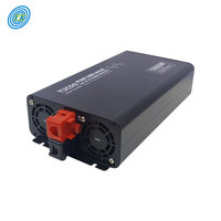 Convertisseur d'énergie à onde sinusoïdale pure YUCOO 1000W, 12V DC vers 120V AC, avec deux prises US pour la maison, le camping-car et le camion