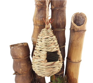批发草鸟小屋手工编织草鸟屋户外挂草雀鸟巢 - Product Image 4