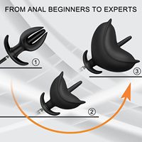 Plug anal gonflable en forme de bourgeon floral avec pompe séparée, Grand plug anal, Masseur de prostate, Dilatateur anal, Godemiché anal, Jouets sexuels pour hommes