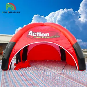 Ногу надувные палатки, надувные арки, надувные воздушные шары шатер на открытом воздухе спортивные гонки события крупного плана рекламы купол палатки с тентом