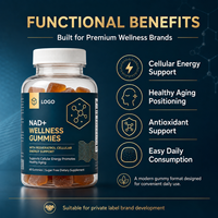 Gummies NAD sans sucre OEM pour lutter contre le vieillissement, compléments alimentaires NAD+ avec Resvératrol et les meilleurs suppléments NAD