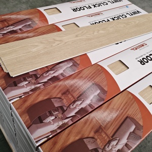 100% 環境に優しいビニールボーデン防水木目SpcビニールフローリンググレーオークPvc Spcフローリング - Product Image 5