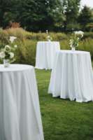 Lot de 10 nappes modernes noires en polyester non tissé, 120 pouces, résistantes aux taches et aux plis, lavables, pour mariages, fêtes, banquets et buffets