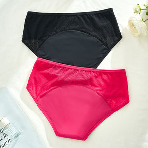 <span class=keywords><strong>Culotte</strong></span> <span class=keywords><strong>menstruelle</strong></span> réutilisable en coton dentelle de haute qualité, 4 couches, <span class=keywords><strong>anti</strong></span>-<span class=keywords><strong>fuite</strong></span>, pour femmes - Product Image 2