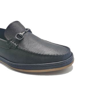 उच्च गुणवत्ता वाले इतालवी शैली आदमी चमड़े के लोफर जूते कस्टम लोगो काले पुरुषों के चमड़े के जूते - Product Image 4