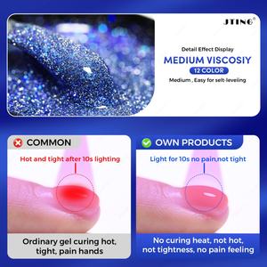 JTING Nuevo Producto Flash Gel Constructor, Gel Constructor de Uñas de 12 Colores, Esmalte de Uñas Flash Gel, Gel UV Constructor con Diseño Personalizado OEM - Product Image 3