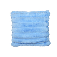 Coussin décoratif de luxe en fausse fourrure à larges rayures, ultra doux et agréable pour la peau, pour canapé, pour maison moderne