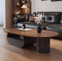 Table basse en bois massif noyer prête à être expédiée, table à thé moderne gain de place pour petit appartement, prix direct usine