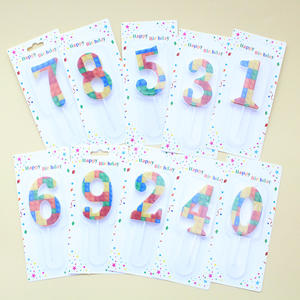 Entrega Rápida, Bloques de Construcción Decorativos de Parafina con Temática de <span class=keywords><strong>Lego</strong></span>, Decoración para Pastel de Cumpleaños, Velas con Números del 0 al 9 - Product Image 4