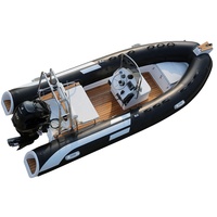 Bateau canoë rigide gonflable Hypalon côtelé 480 vitesses bateau avec moteur location a bateau marin Sport CE 15.7ft 4.8m fibre de verre personnalisée