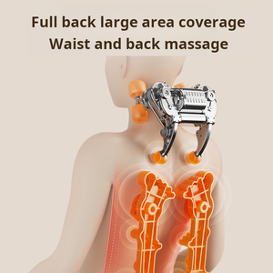 Cojín de Masaje Vibratorio y Calefactor para Espalda, Cuello y Asiento, Masaje <span class=keywords><strong>Shiatsu</strong></span> Multifuncional para Cuello, Hombros y Espalda - Product Image 3