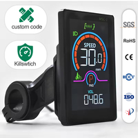 UART2 Speedometer sepeda listrik, Odometer tampilan komputer Digital cerdas dan aksesori sepeda