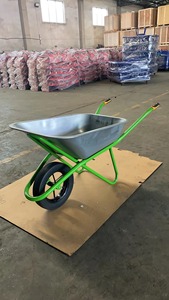 La mejor fábrica de fabricación Bandeja galvanizada Wb5204 Carretilla de rueda 80Kg Bandeja galvanizada Carretilla de una rueda - Product Image 5