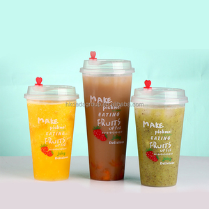 Logo personnalisé, plastique de qualité alimentaire, 16 oz, 24 oz, IML, jetable, transparent, PP, 90 mm, étiquetage en moule, certifié ISO9001, couvercle pour gobelet à bulles de thé au lait - Product Image 1