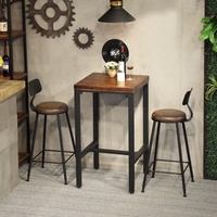 Tables et tabourets de bistrot industriels en gros, tables de bar de luxe en fer moderne, chaises de bar hautes, tables et tabourets de bar
