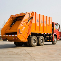 Compacteur arrière de 3 à 5 tonnes, 6x4, boîte de vitesses manuelle diesel, compartiment de 6 m, moteur Euro 2, transport de déchets urbains