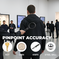 Détecteur de métaux portatif pliable et compact pour les lieux de divertissement, les hôpitaux et les salles d'examen