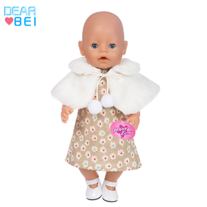 Abito in peluche Dearbei per bambole, vari stili, accessori per vestiti per bambole americane, modello Q-100-Q-109, design adorabile - Product Image 5