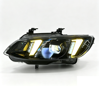 Lampu Depan SJC Auto Car Parts V2 Model Mata Ular Dua Warna untuk BMW Seri 3 E92 06-09 Lampu Depan Siang Hari Laris Terjual