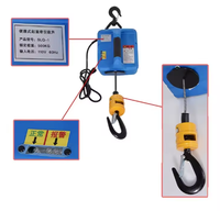 Treuil électrique portable de haute qualité 500 kg 110 V 220 V à commande filaire, mini-treuil, outil de levage à câble en acier