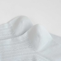 Chaussettes mi-mollet en dentelle pour femmes, style coréen, couleur unie, respirantes, fines, tricotées pour l'été