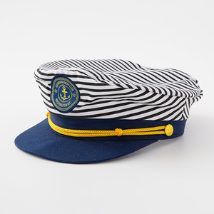Chapeau de capitaine marin unisexe de <span class=keywords><strong>style</strong></span> marine classique pour la plage ou les affaires Look authentique pour les adultes Casquette unie en peluche blanche unisexe - Product Image 3