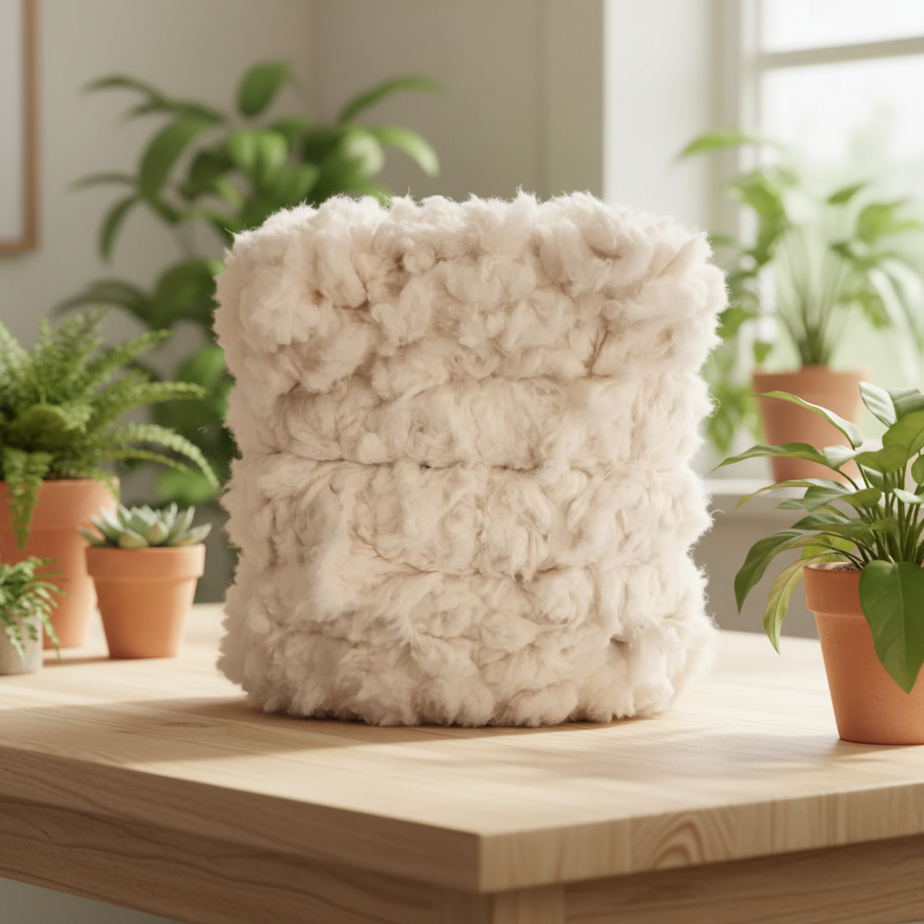Flat Organic Raw Waste Cotton Spinning Filling Material Breathable Eco-Friendly Anti-Bacteria Customizable