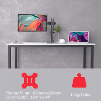 MD6421 13 "-32" 10kg Bras articulé pour moniteur unique et économique Support de bureau pour écran LCD à LED Support pour ordinateur Support VESA