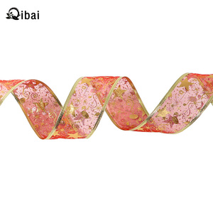 齐白发光二极管双丝带串灯圣诞树装饰品带灯吊坠丝带节日圣诞装饰品 - Product Image 3