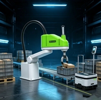 Mini robot SCARA 4 axes, robot industriel 5 kg 450 mm pour le chargement, le déchargement et la palettisation
