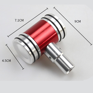 Pommeau de levier de vitesse de voiture en alliage d'aluminium, universel, rouge, noir, argent, bleu, antirouille - Product Image 4