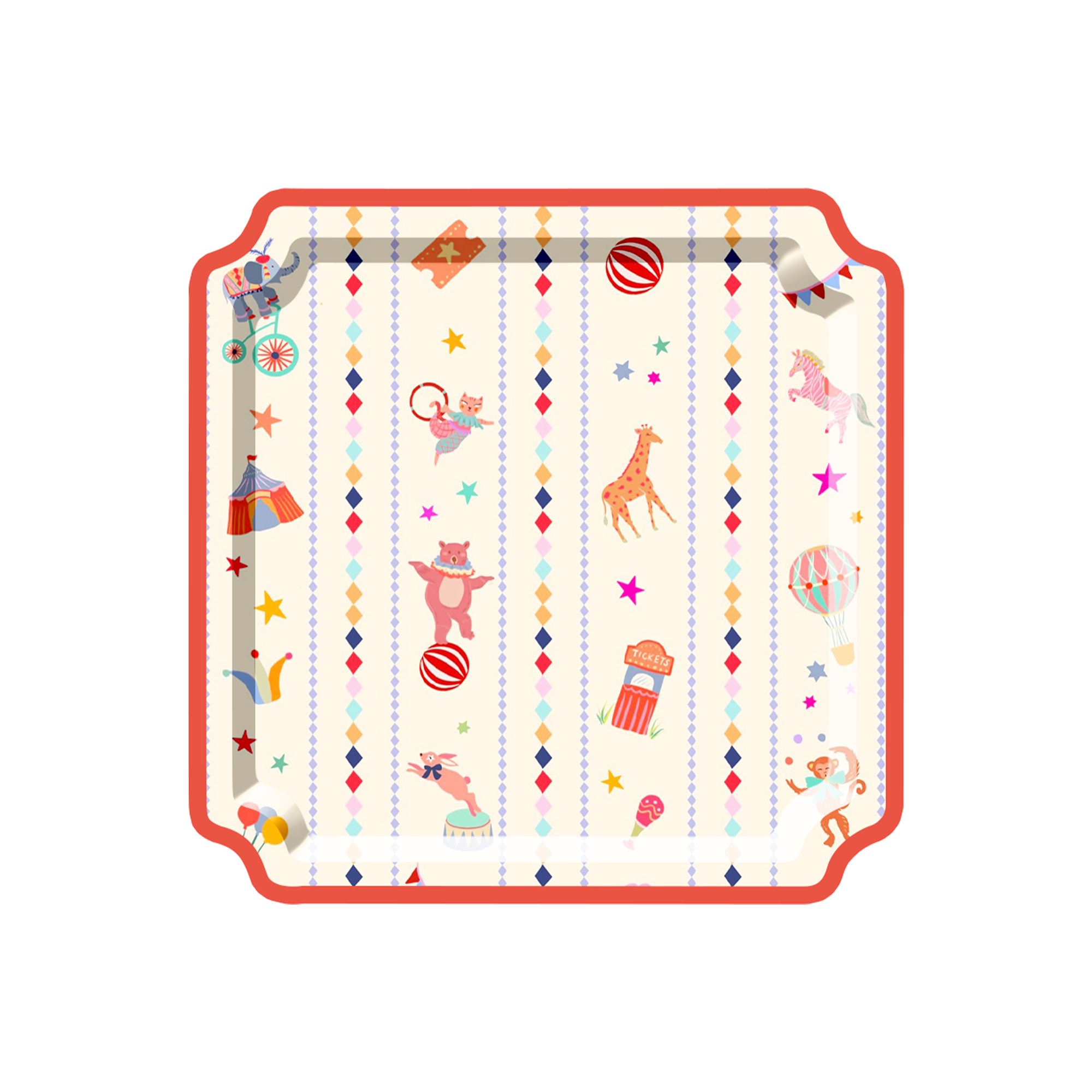 Assiette en carton de 21,6 cm * 8 unités