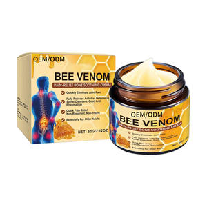 Penjualan grosir krim ekstrak <span class=keywords><strong>Venom</strong></span> <span class=keywords><strong>Bee</strong></span> Herbal murni 60g ISO CE bersertifikat 3 tahun rak perawatan sendi pereda nyeri hidup - Product Image 1