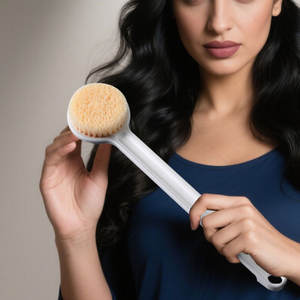 Spazzola per la Pulizia della Schiena - Unisex per Adulti con Manico Lungo in Nylon e Plastica (35cm) per una Pulizia del Corpo Sostenibile - Product Image 5